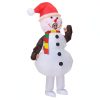 Christmas Tree Branch Snowman Inflatable Costume - Cute Cosplay Prop for Holiday Party Dress-Up