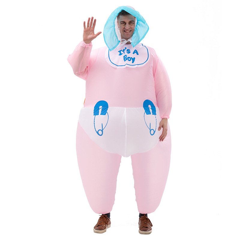 Adorable Baby Inflatable Costume - Funny Walking Doll Suit for Adults - Adult Cosplay Performance Outfit
