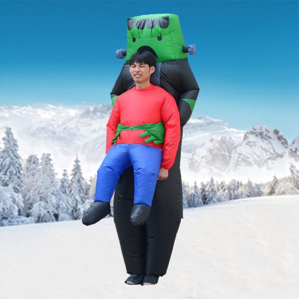 Inflatable Alien Costume - ET Inspired Outfit for Adults, Perfect for Nightclub Parties, Cosplay, & Social Media