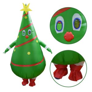 Inflatable Christmas Tree Costume - Holiday Park Performances