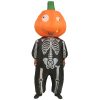 Pumpkin Skull Inflatable Costume - Funny & Scary Halloween Party Outfit