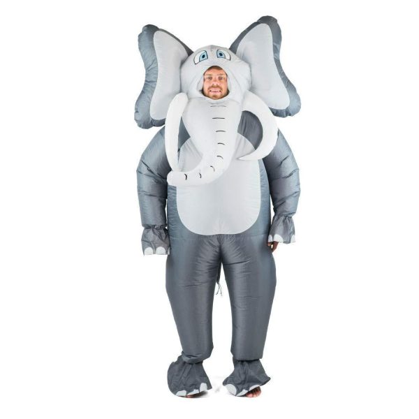 Inflatable Elephant Costume for Halloween - Funny Party Walking Air-Filled Outfit - Novelty Costume Prop