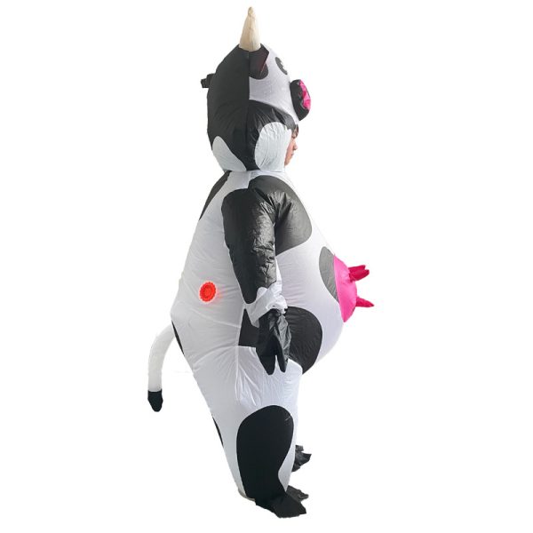 Anime Cartoon Pink Bubble Milk Cow Inflatable Costume - Cosplay Party Dress-Up Outfit