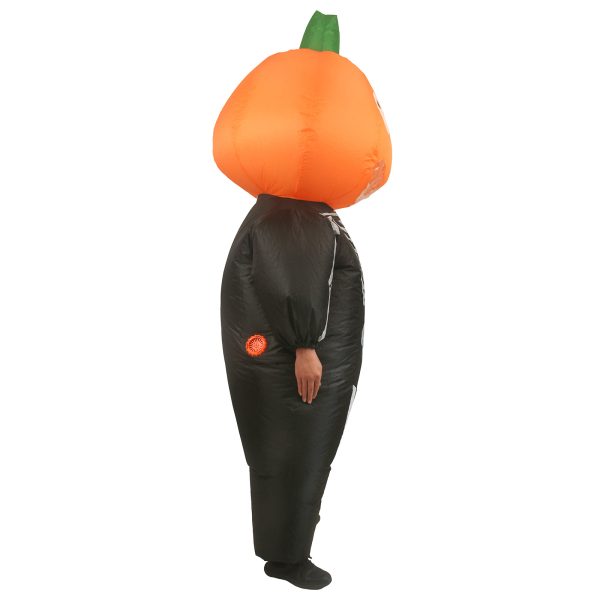 Pumpkin Skull Inflatable Costume - Funny & Scary Halloween Party Outfit