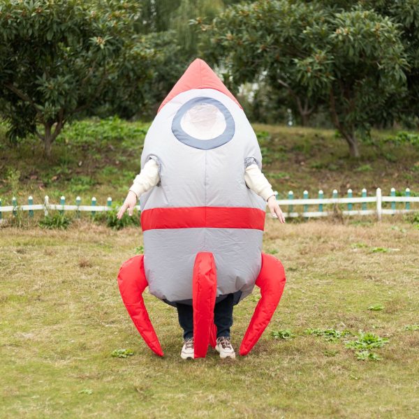 Inflatable Rocket Costume - Space-themed Astronaut Outfit for Party and Gathering Fun
