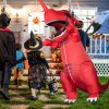 Red Unicorn Dinosaur Inflatable Costume - Halloween Party Cosplay Dinosaur Prop Outfit