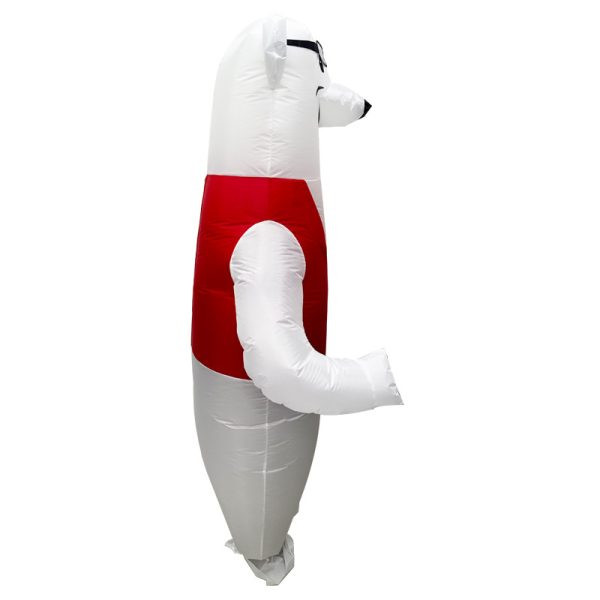 Adorable Polar Bear Inflatable Costume - Funny Dress-Up for Halloween and Christmas Parties