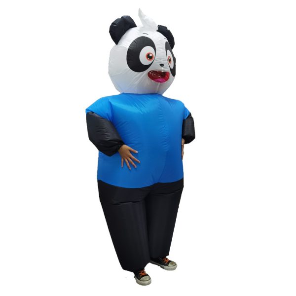 Kids' Panda Inflatable Costume - Funny Cartoon Doll Cosplay Outfit for Parent-Child Role Play
