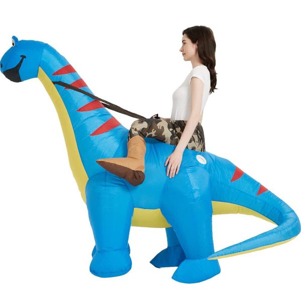 Long Neck Dinosaur Inflatable Costume - Fun and Unique Outfit for Parties, Gatherings, Performances, and Props