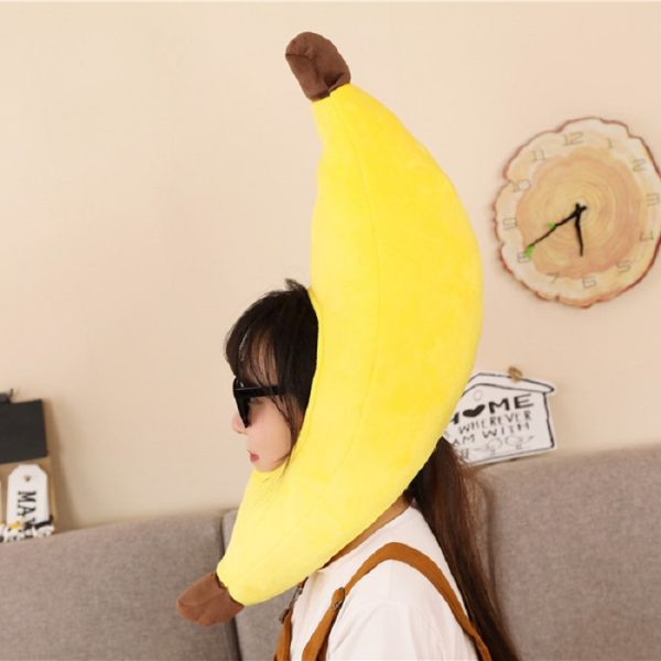 Halloween Cute Plush Yellow Banana Hat