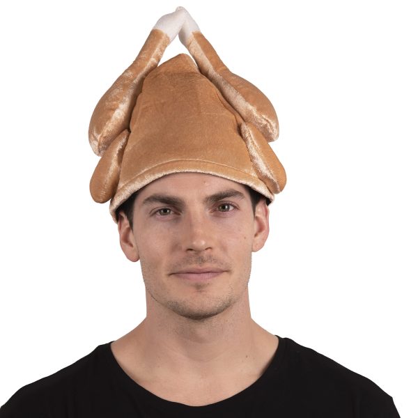 Halloween Plush Tan Roasted Turkey Hat