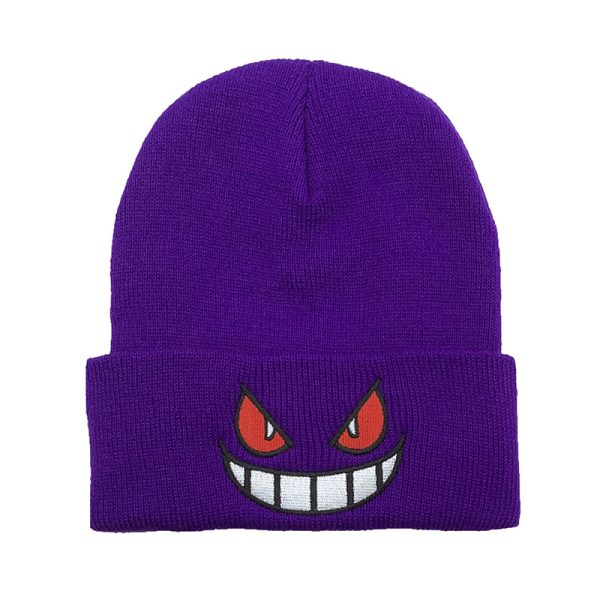 Cartoon Mouth Eyes Embroidered Needle Hip Hop Knitted Hat