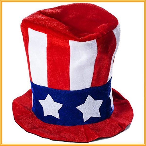 2 Piece American Independence Day Flag Hat