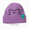 Cute Little Bear Embroidered Knit Hat
