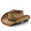 Sunflower Belt Western Cowboy Straw Hat