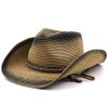 Sunflower Belt Western Cowboy Straw Hat