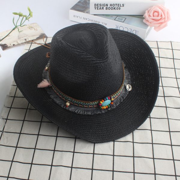 Halloween Western Cowboy Jazz Straw Hat