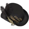 Steampunk Gothic hollow wing feather goggles gear hat