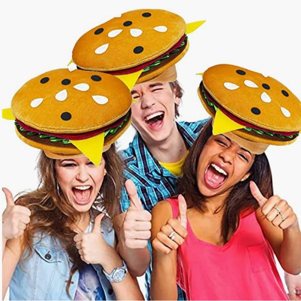 Halloween Fun Fast Food Hamburger Hat