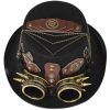 Steampunk Rivet Belt Gothic Glasses Vintage Heavy Industry Hat