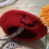 Halloween Pumpkin Beret Hat