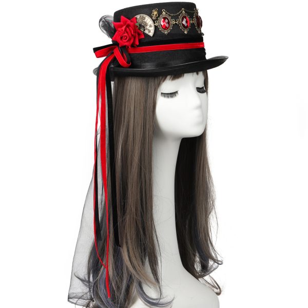 Gothic Holiday Party Steampunk Vintage Hat