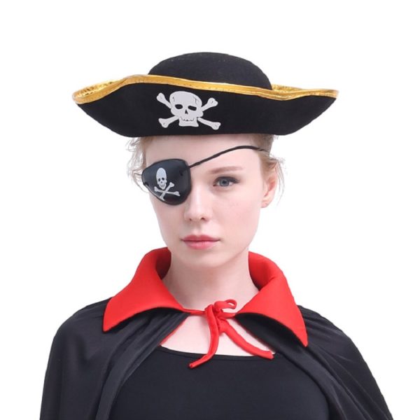 Halloween Caribbean Pirate Captain Hat