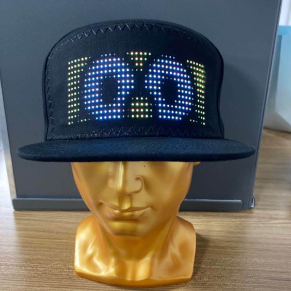 Customized Bluetooth Mobile APP Control Editing LED Smart Display Hat