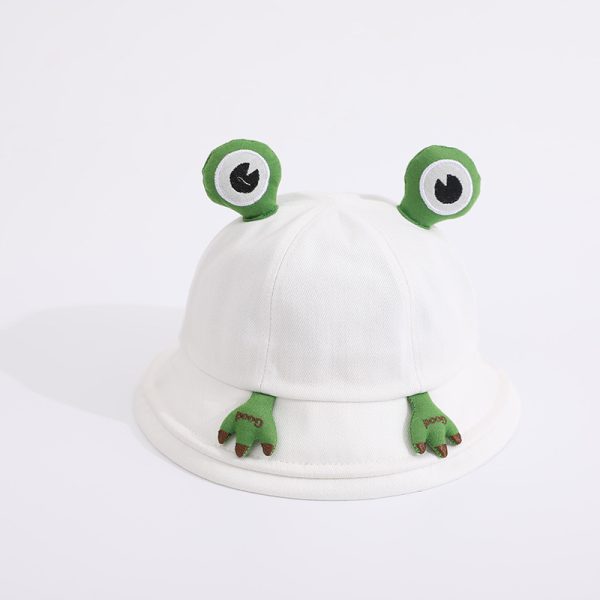 Cute Summer Cotton Fishing Eyes Frog Bucket Hat